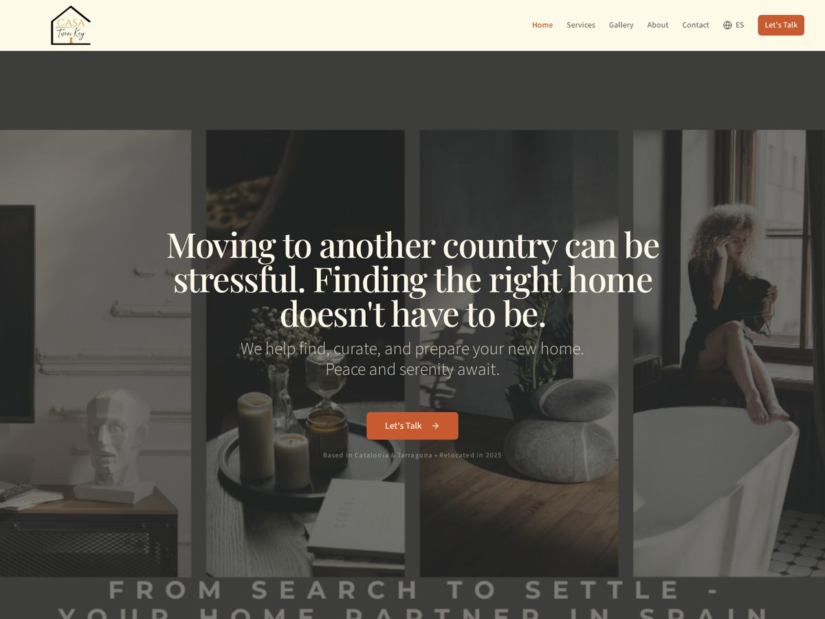 Casa Turn Key homepage